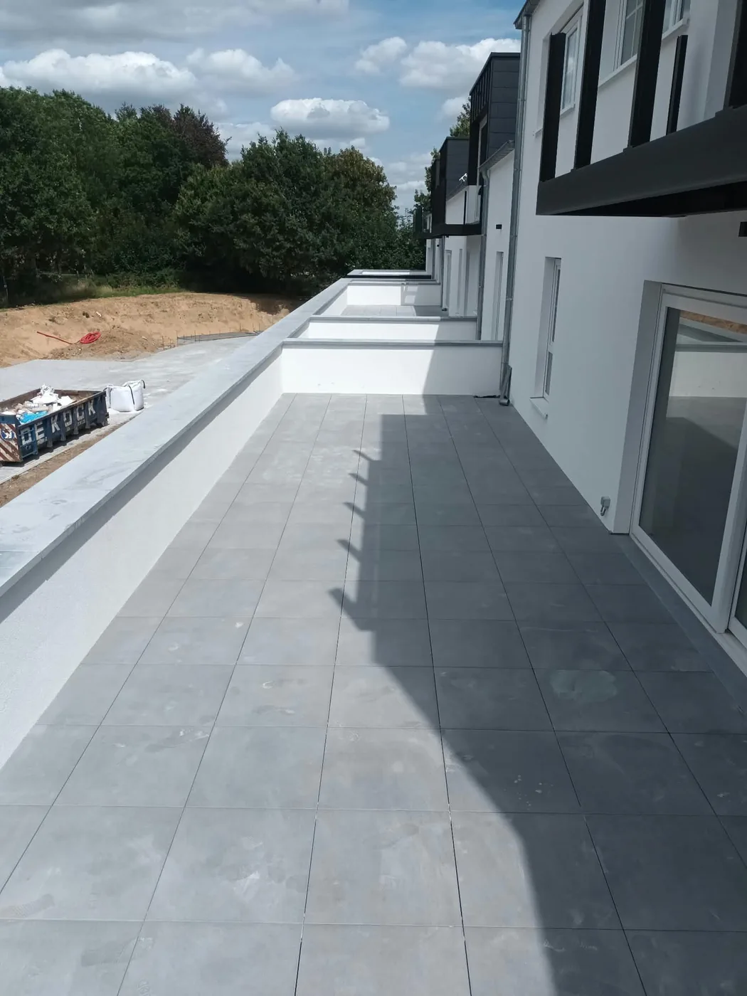 Terrasse extérieure achevée